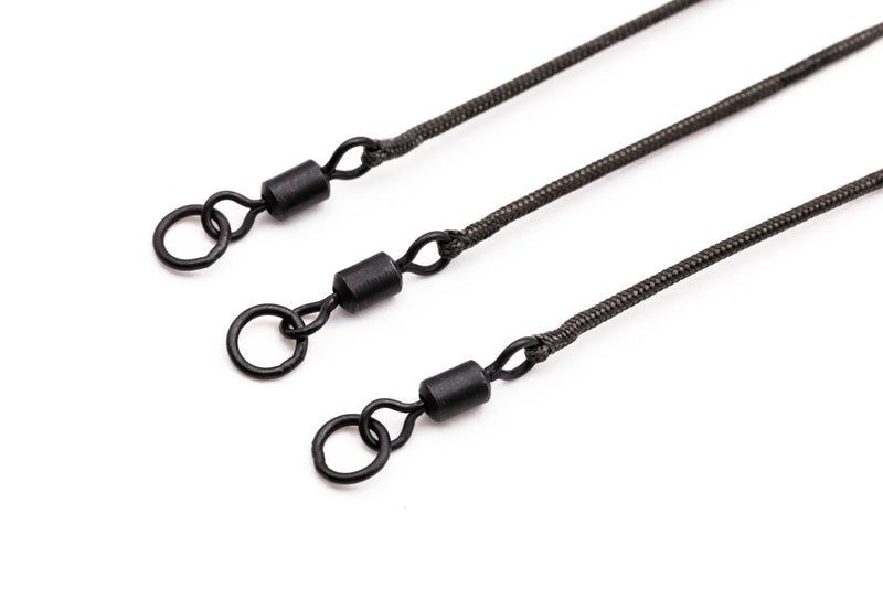 Kable Leadcore Leader Ring Swivel Gravel 1m-2