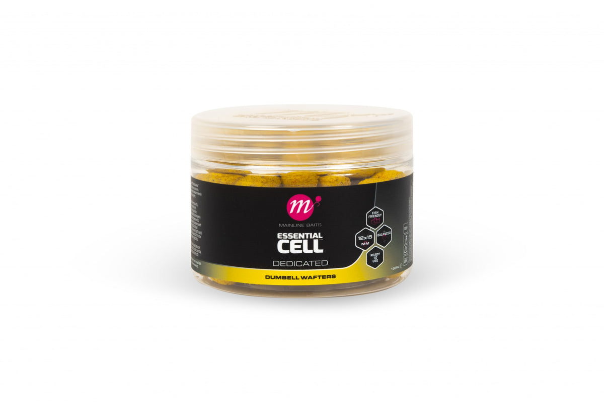 Mainline Baits - Essential Cell Dumbell Wafters - 12 x 15mm-1