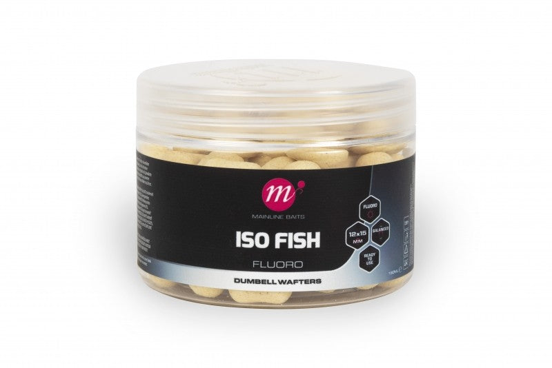 Mainline Carp - ISO Fish Fluoro Dumbell Wafters - 12 x 15mm-2