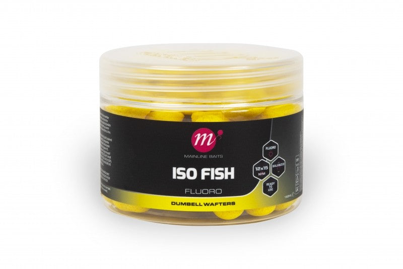 Mainline Carp - ISO Fish Fluoro Dumbell Wafters - 12 x 15mm-1