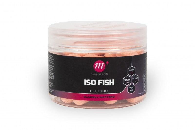 Mainline Carp - ISO Fish Fluoro Dumbell Wafters - 12 x 15mm-3