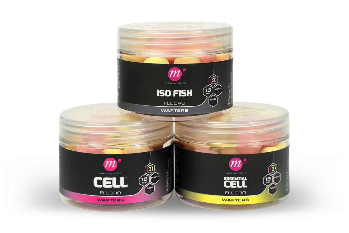 Mainline Baits Fluoro Wafters 12 x 15mm - Mixed Colours-1