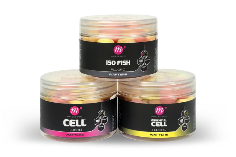 Mainline Baits Fluoro Wafters 12 x 15mm - Mixed Colours-1