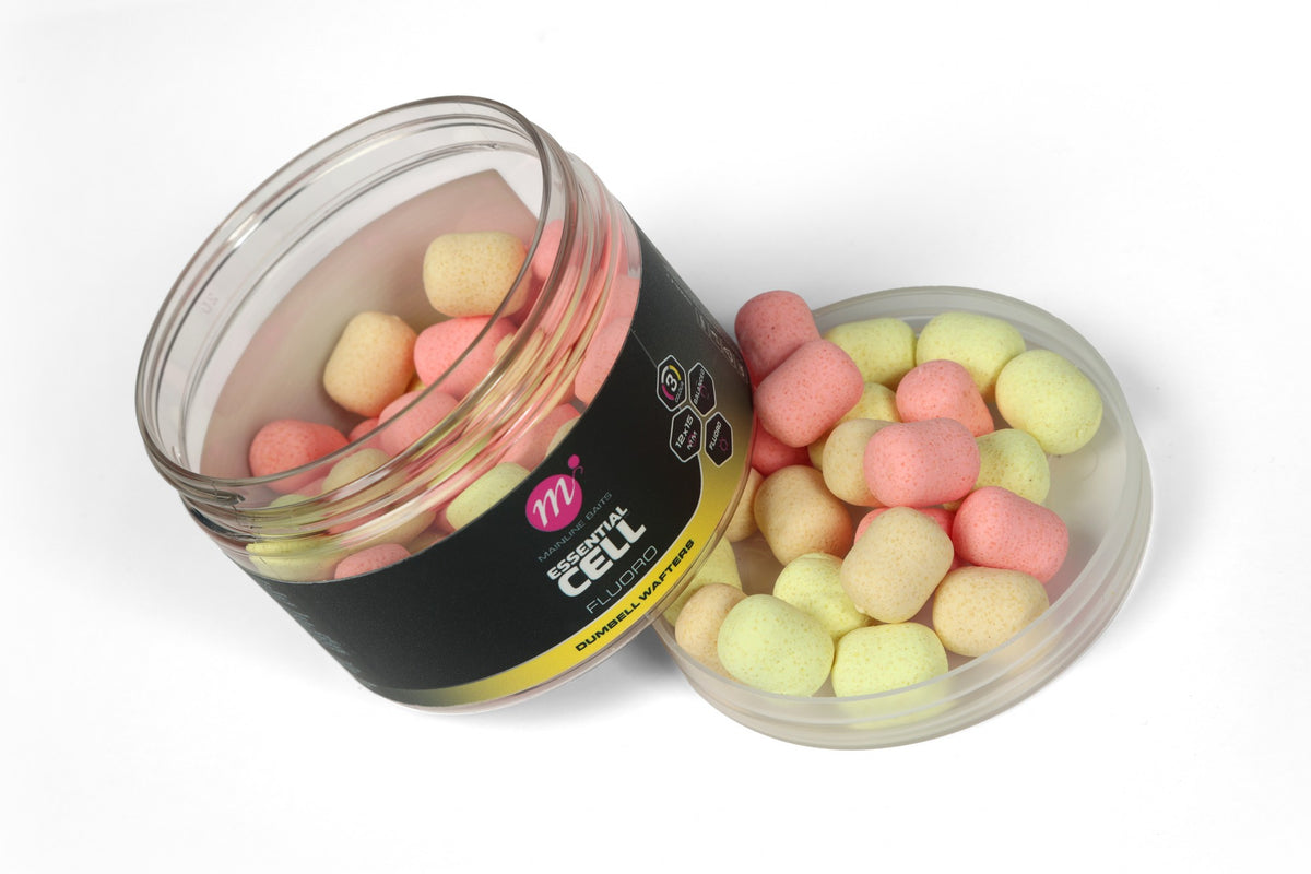 Mainline Baits Fluoro Dumbell Wafters 12 x 15mm - Mixed Colours-3