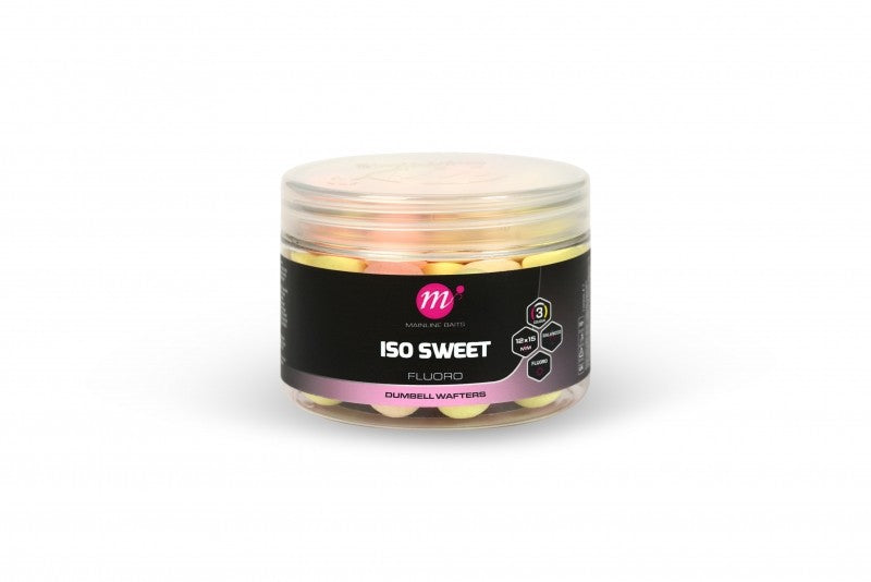 Load image into Gallery viewer, Mainline Carp - ISO Sweet Fluoro Dumbell Wafters - 12 x 15mm PYW Mix
