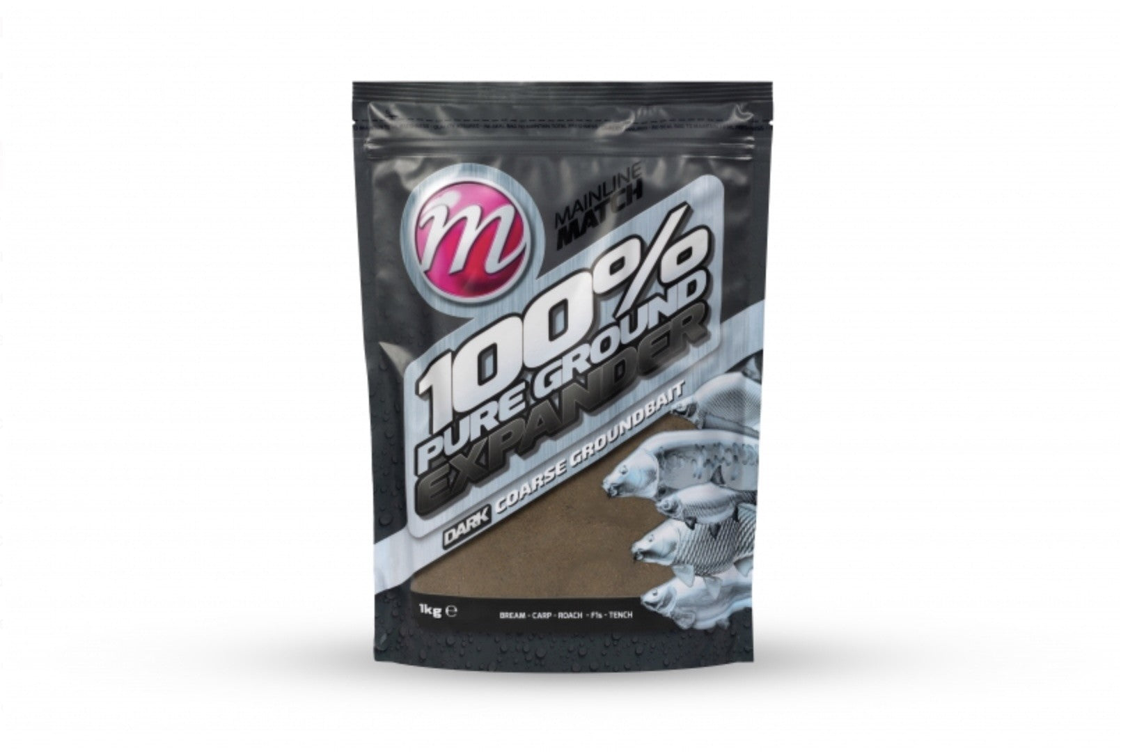 Mainline Match - Expander Mix Dark 100% Pure Ground Expander Pellet - 1kg-1