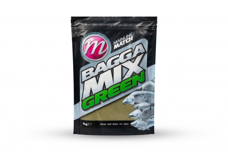 Mainline Match - Bagga Mix Green Groundbait - 1kg-1