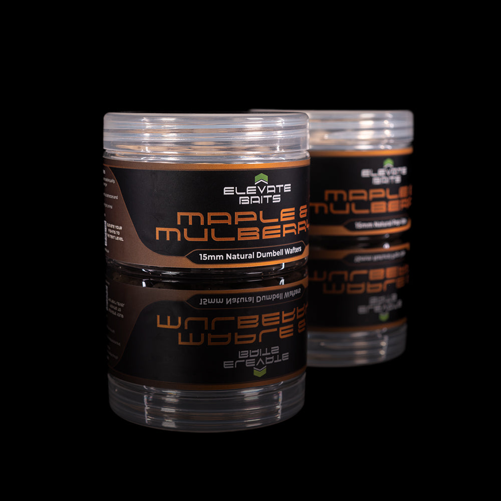 Elevate Baits Maple and Mulberry Dumbell Wafters-2