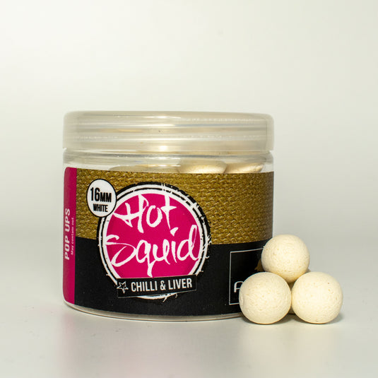 Proper Baits - Hot Squid Chilli & Liver Pop Ups 14mm