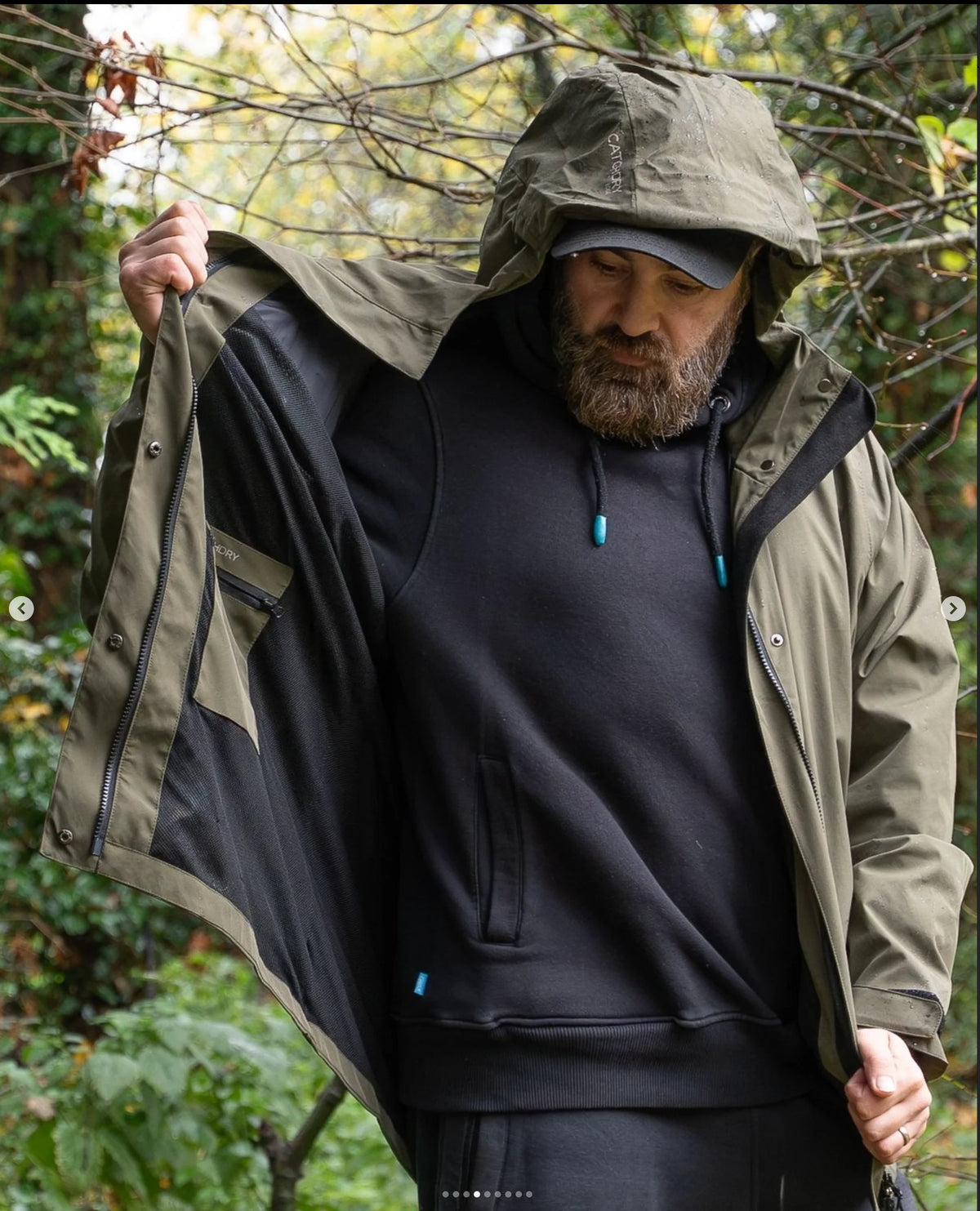 Catchdry Edge - Mesh Lined Waterproof Fishing Jacket-5