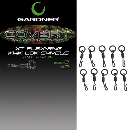 Gardner Covert XT Flexi-Ring Kwik Lok Swivels Size 8-3