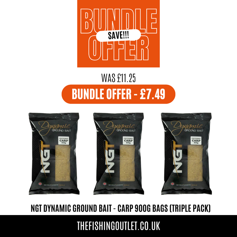 Load image into Gallery viewer, NGT Dynamic Groundbait - Carp 900g Bags (triple pack)
