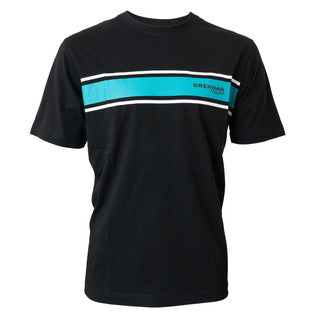Drennan Aqua Stripe T-Shirt-1
