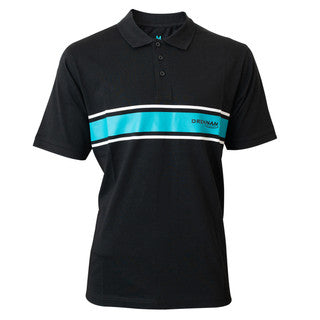 Drennan Aqua Stripe Polo Shirt-1