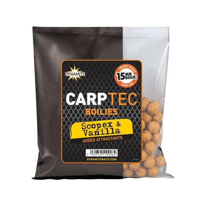 Dynamite Baits - Carptec Scopex & Vanilla Boilies 15mm 300g-1