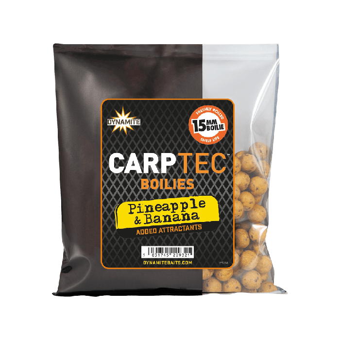 Dynamite Baits - Carptec Pineapple & Banana Boilies 15mm 300g-1