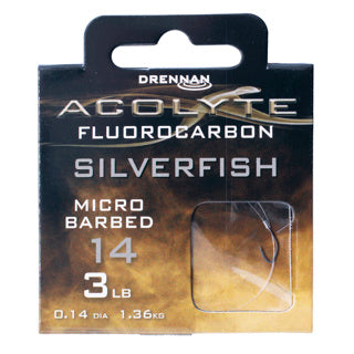 Drennan Acolyte Silverfish Hooks to Fluorocarbon