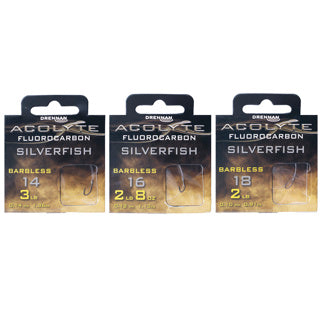 Drennan Acolyte Silverfish Hooks to Fluorocarbon-4