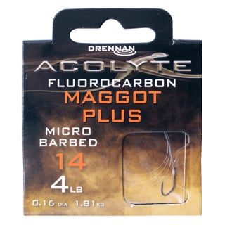 Drennan Acolyte Maggot+ Hooks to Fluorocarbon-1