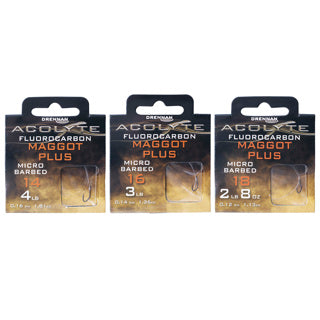 Drennan Acolyte Maggot+ Hooks to Fluorocarbon