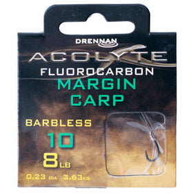 Drennan Acolyte Margin Carp Hooks to Fluorocarbon