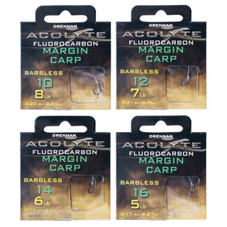 Drennan Acolyte Margin Carp Hooks to Fluorocarbon
