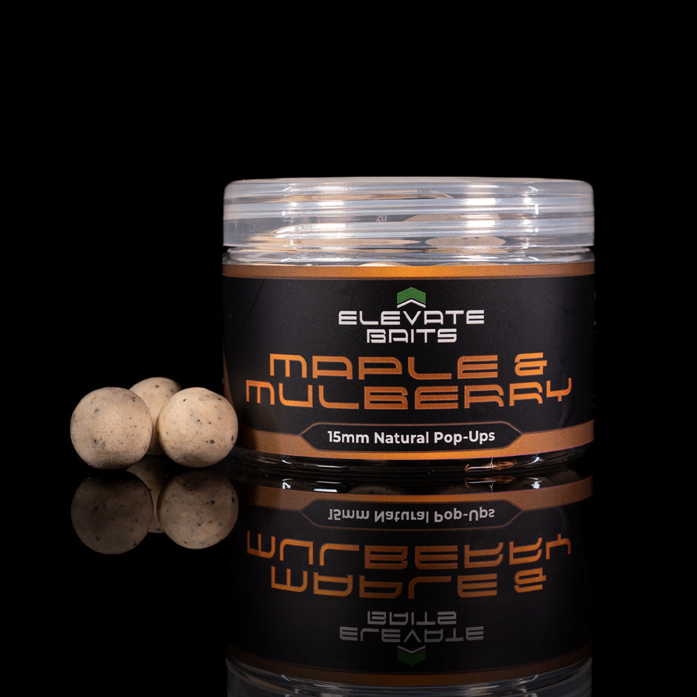 Elevate Baits Maple and Mulberry Natural Popups-1