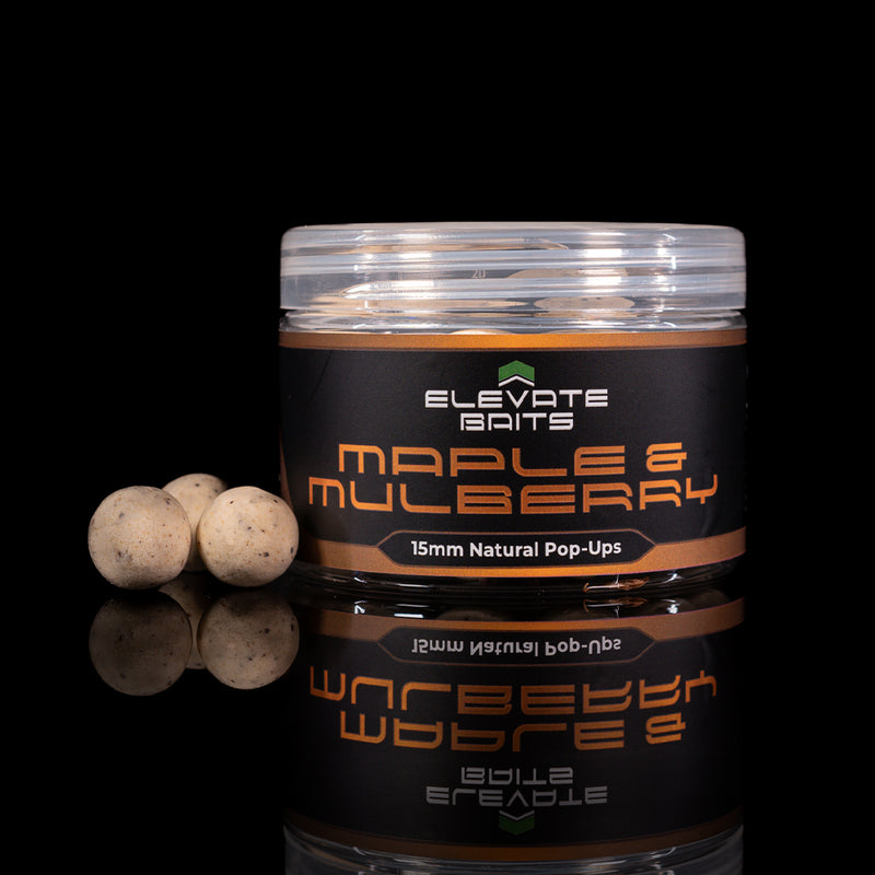 Elevate Baits Maple and Mulberry Natural Popups-1