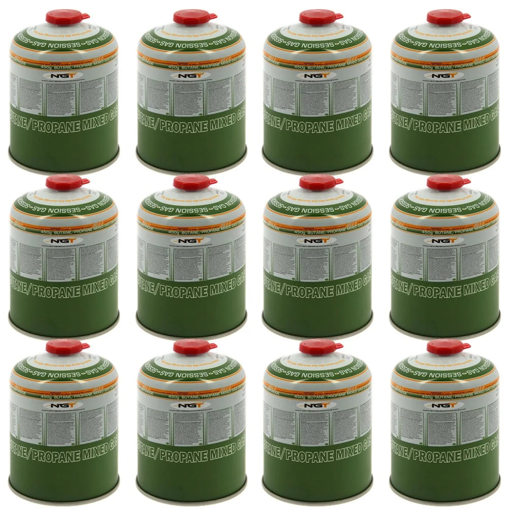 NGT 450g Butane / Propane Gas Canister (12-PACK DEAL, INCLUDES FREE DELIVERY)-1