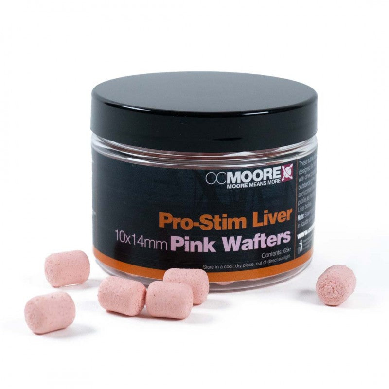 CC Moore Pro-Stim Liver Pink Dumbell Wafters 10x14mm-1