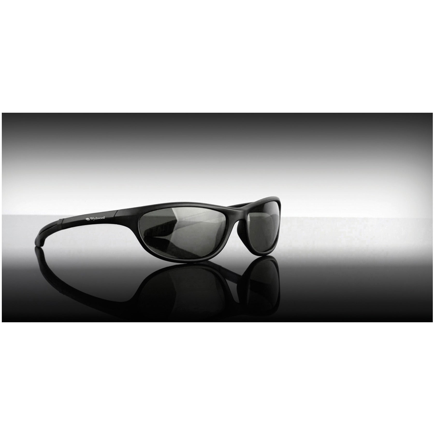 Wychwood Black Wrap Around Sunglasses Smoke Lens-1