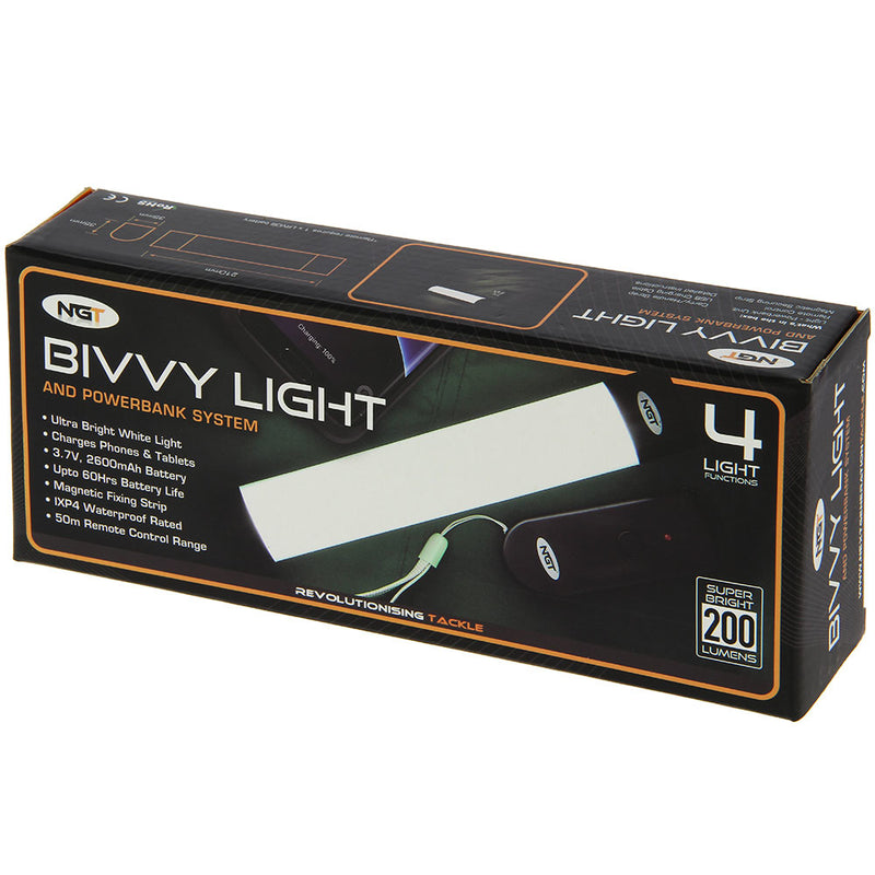 NGT Bivvy Light Large - USB Rechargable 2600mAh Light with Remote-2